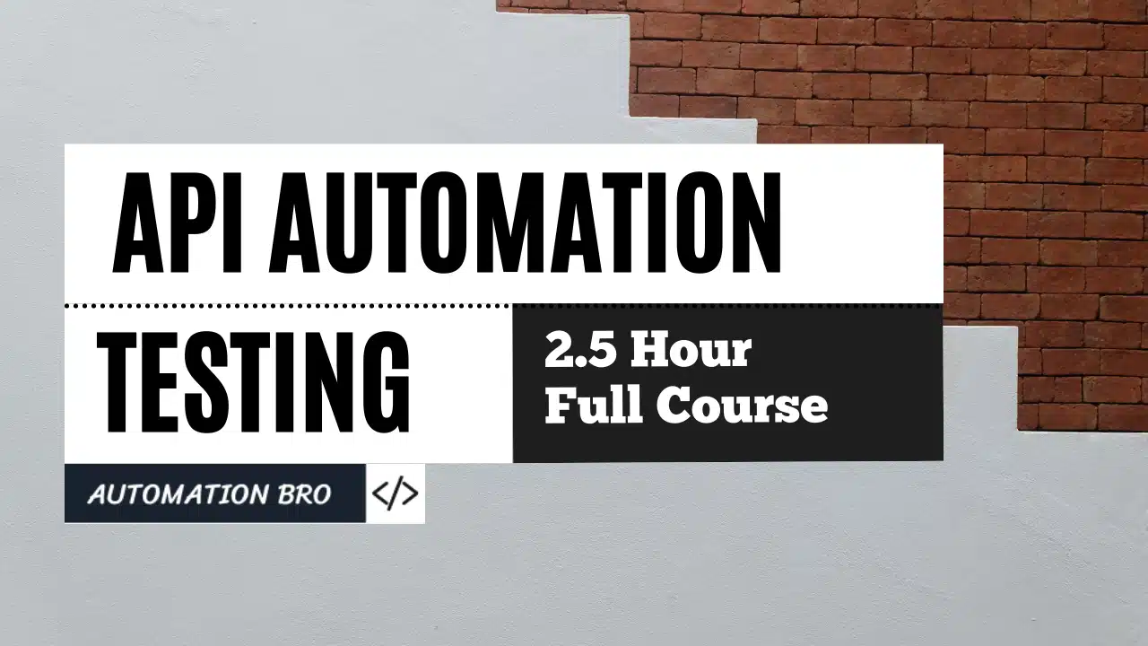 JavaScript API Automation Testing Course