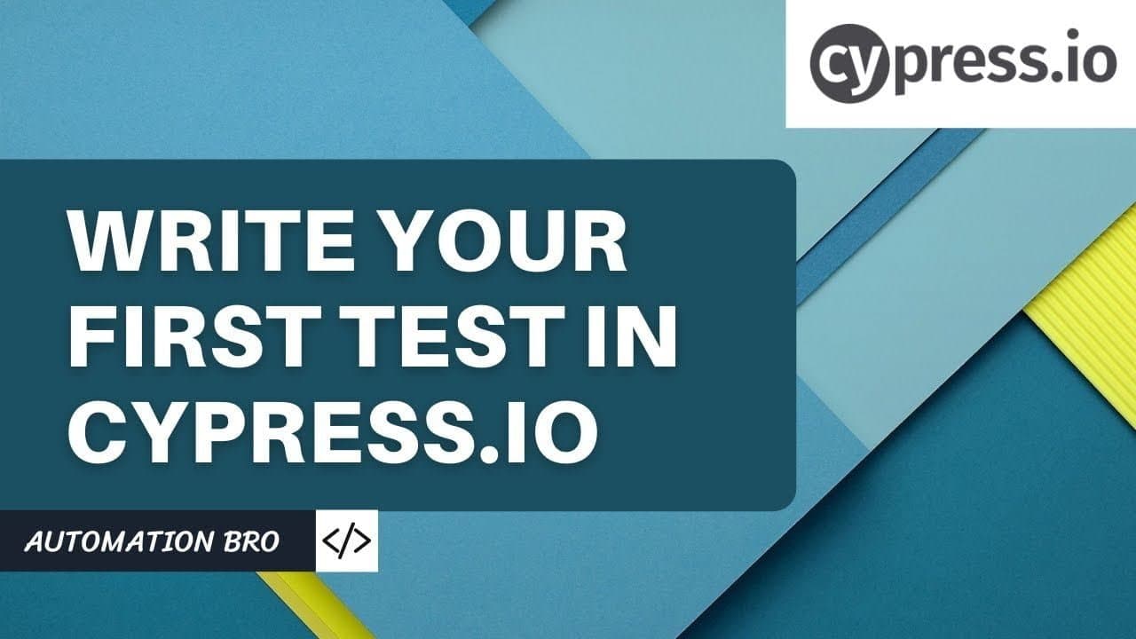 Write your first test in Cypress